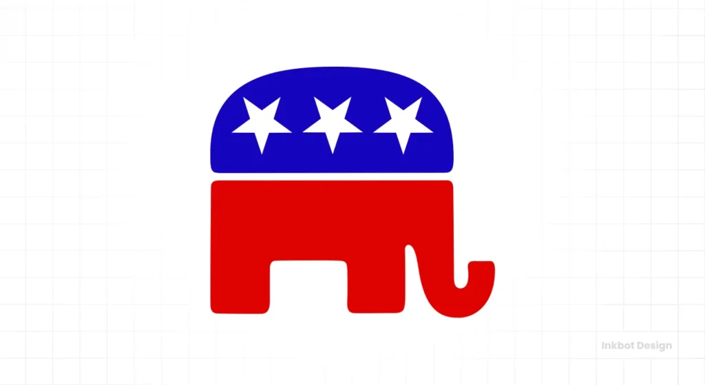 The Modern Gop Elephant Logo Design