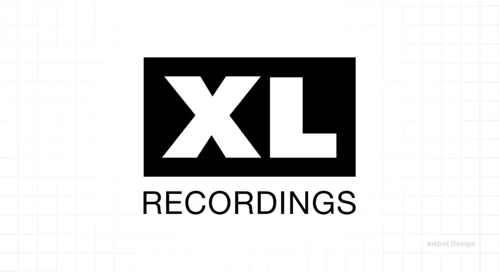 Xl Recordings Logo: Black Rectangle With Large White Xl; Recordings Below In Uppercase.