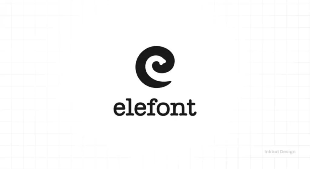 Elefont Logo Design Original
