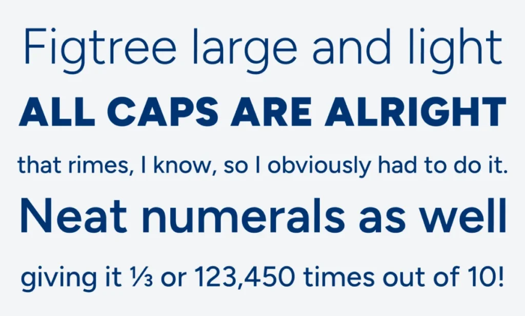 Fonts For A Website Figtree