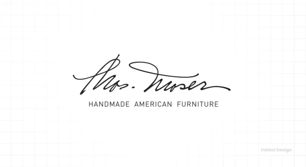 Thos Moser Furniture Logo Design