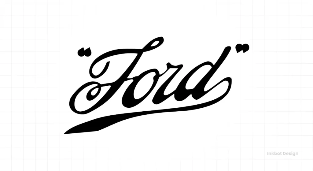 Ford Logo 1909 The Childe Harold Wills Script