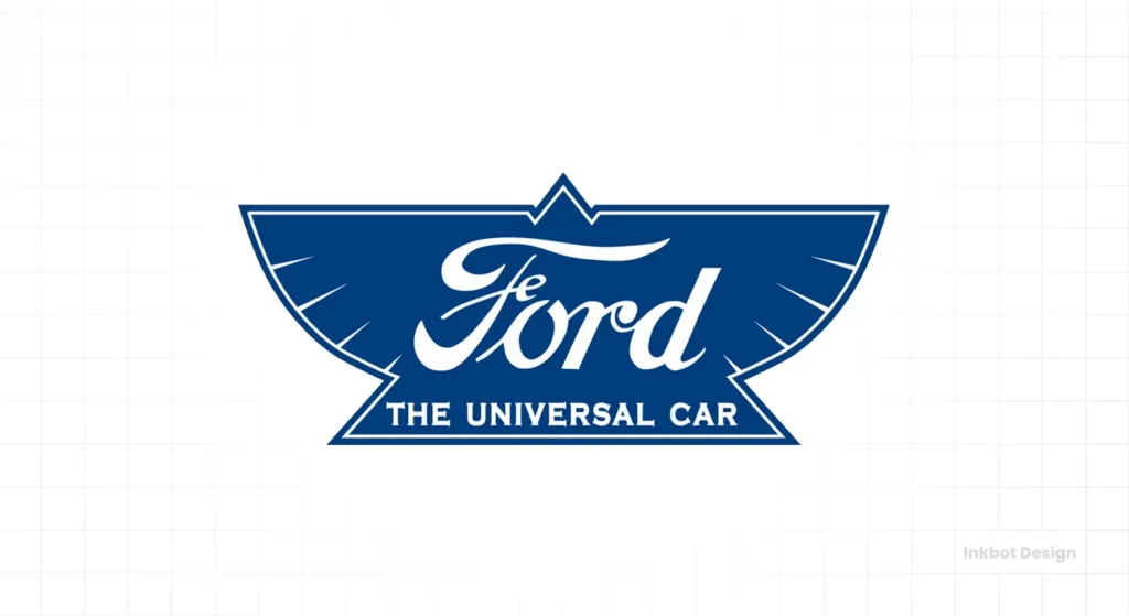 Ford Logo 1912 Ford Winged Logo Design