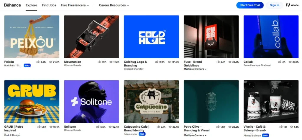 Behance Logo Design Inspiration Website