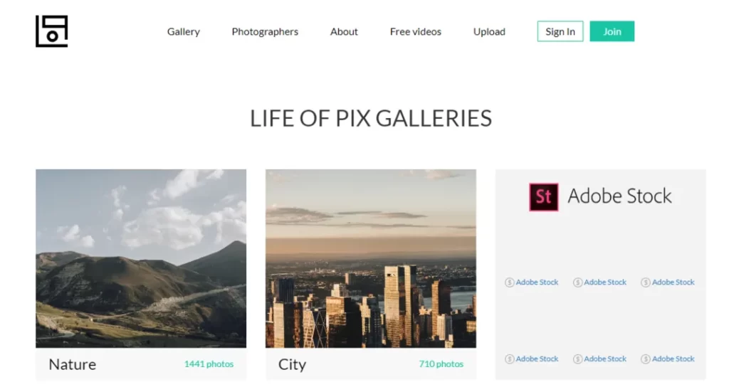 Life Of Pix Stock Photography Site