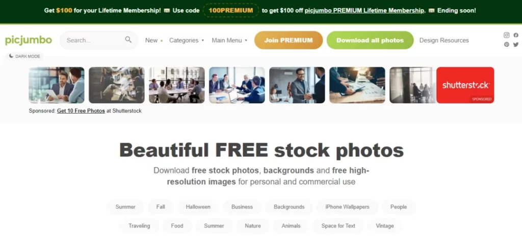 Picjumbo Stock Photo Site