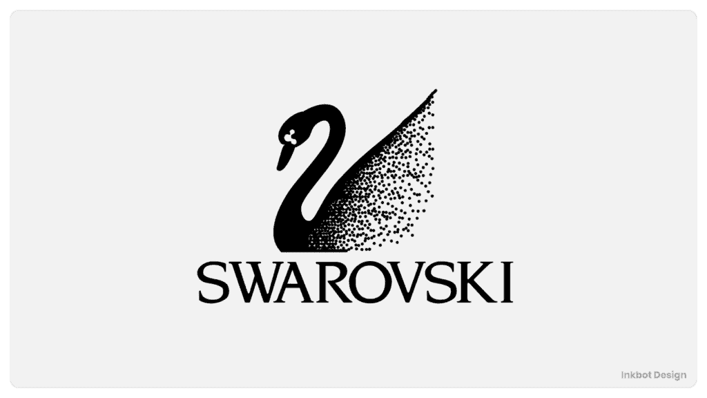 Swarovski Logo Design With A Swan Example