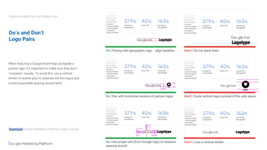 Google Marketing Platform Brand Manual Example