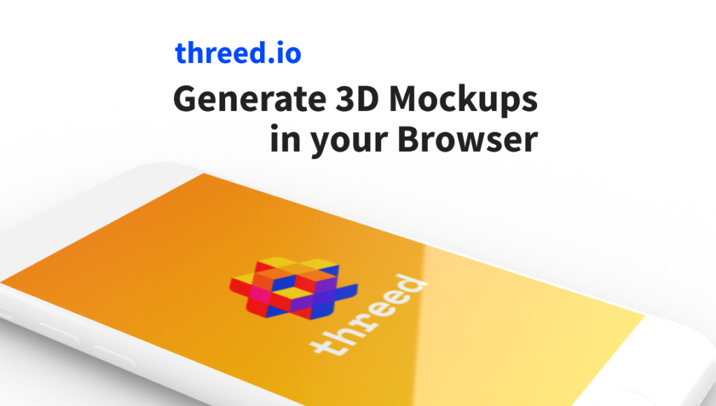 Threed.io Generate Custom 3D Device Mockups