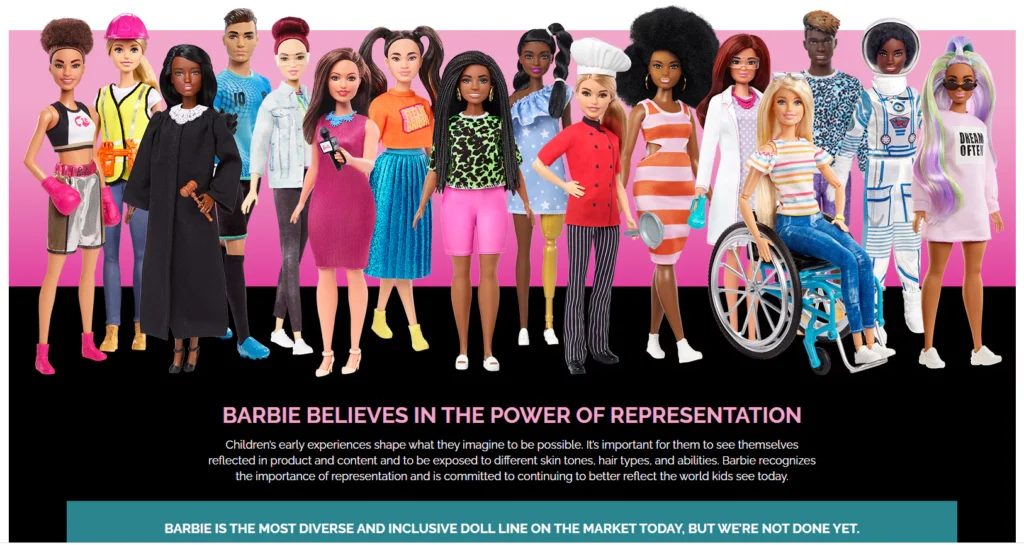 Barbie Rebranding Example More Progressive