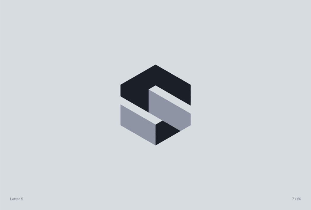 Isometric Logo Design Example