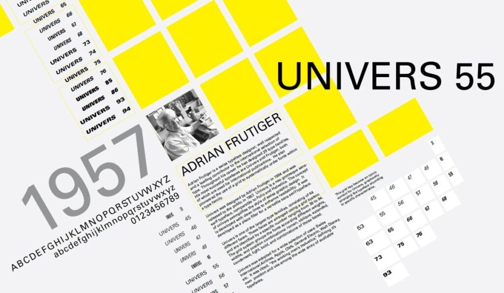 Univers Font Designer Adrian Frutiger