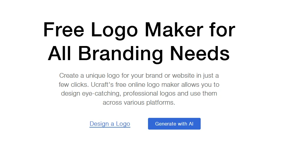 Create Your Logo Online With Ucraft - Logo Design