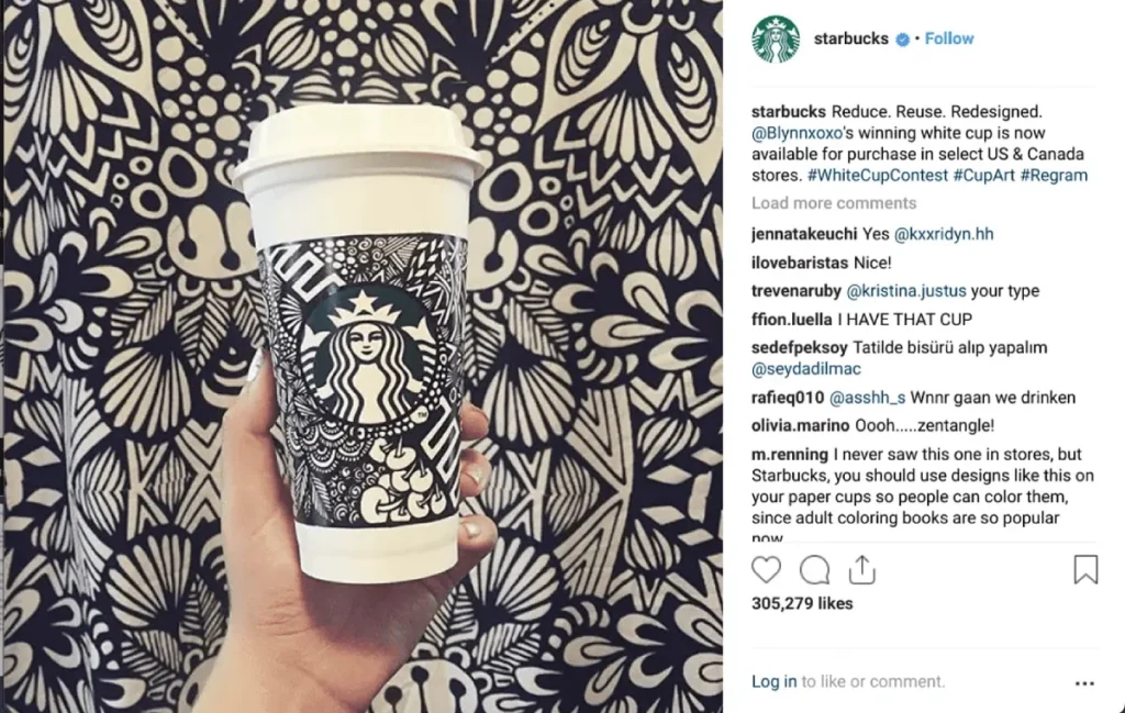Starbucks The White Cup Contest - Brand Growth &Amp; Seo
