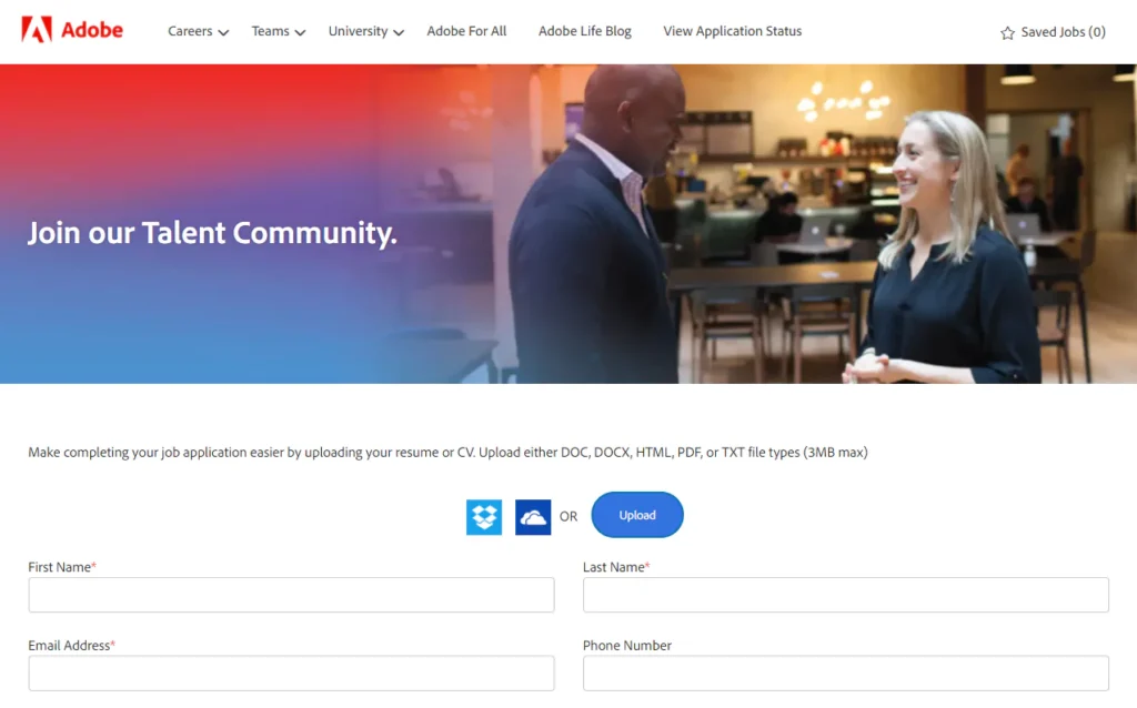 Adobe Talent Job Platform