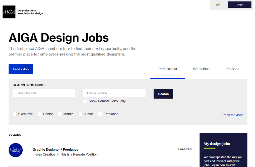 Aiga Design Jobs Platform