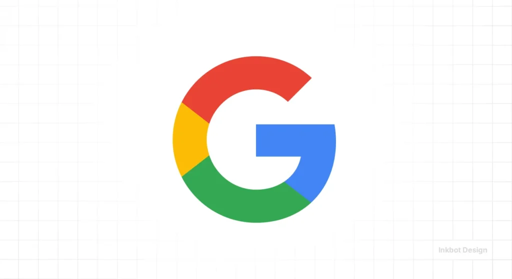 Google Logo, Multicolor Circular G Design For Branding; Inkbot Design.