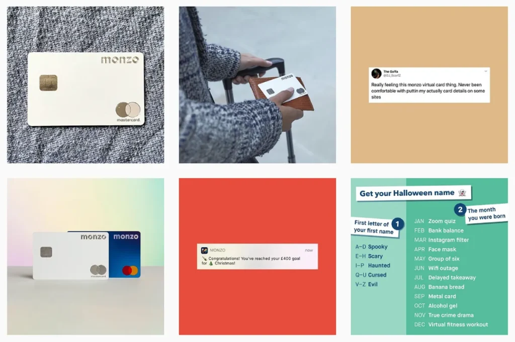 Monzo User Generated Content Example - Brand Growth &Amp; Seo