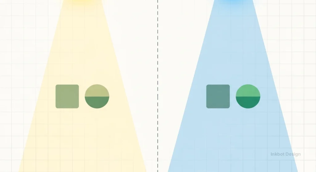 Metamerism The Lighting Trap - Modern Graphic Design