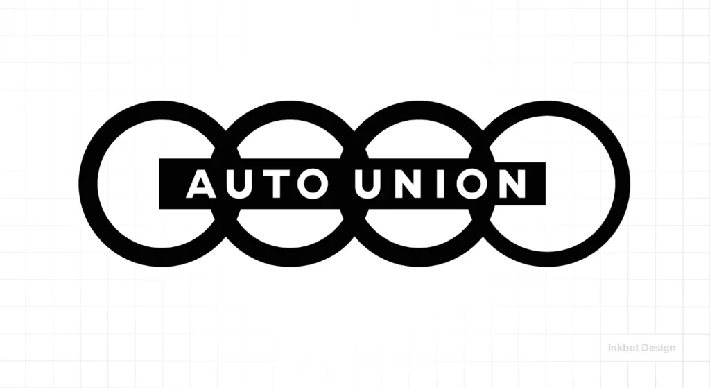 Audi Logo Design In 1945 Auto Union - Logo Design