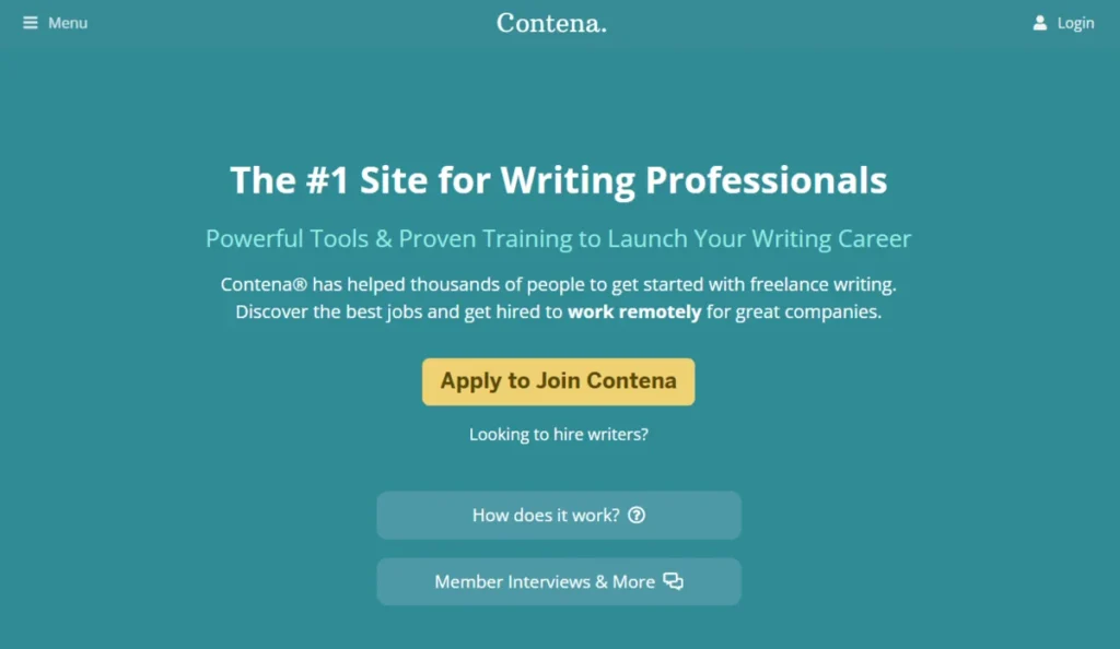 Contena For Freelance Writers