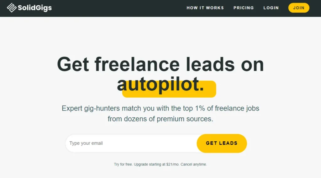 Solidgigs Site For Freelancing