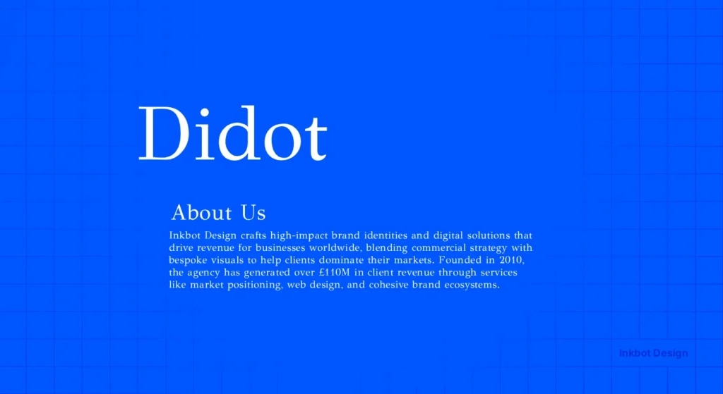 Didot Font Family - Colour &Amp; Typography