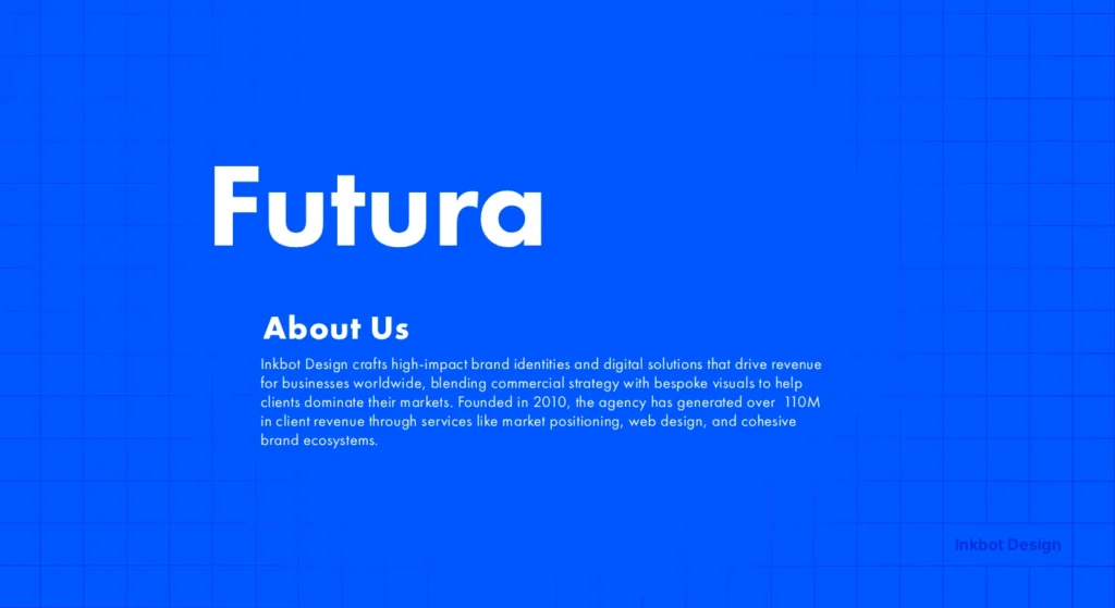 Futura Font Example - Colour &Amp; Typography