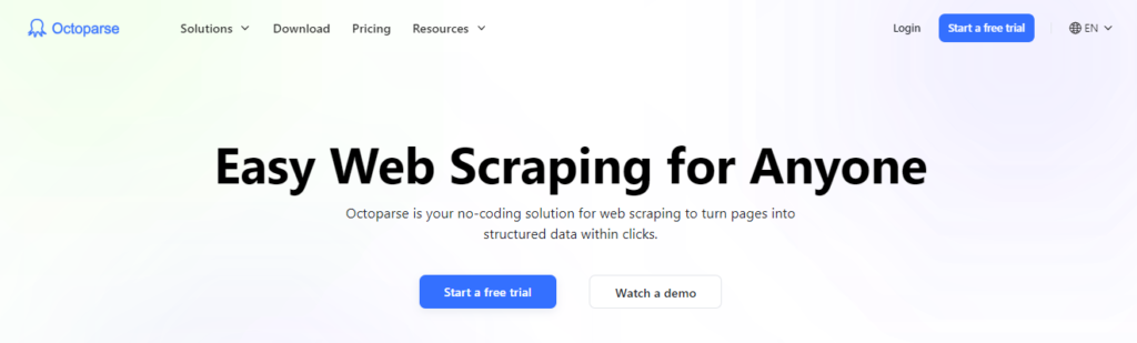Octoparse Web Scraper