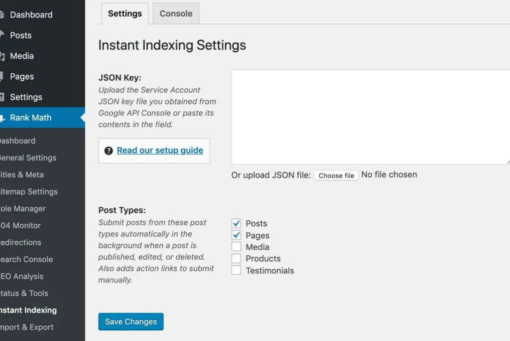 Instant Indexing Wordpress Plugin - Web &Amp; Product Design