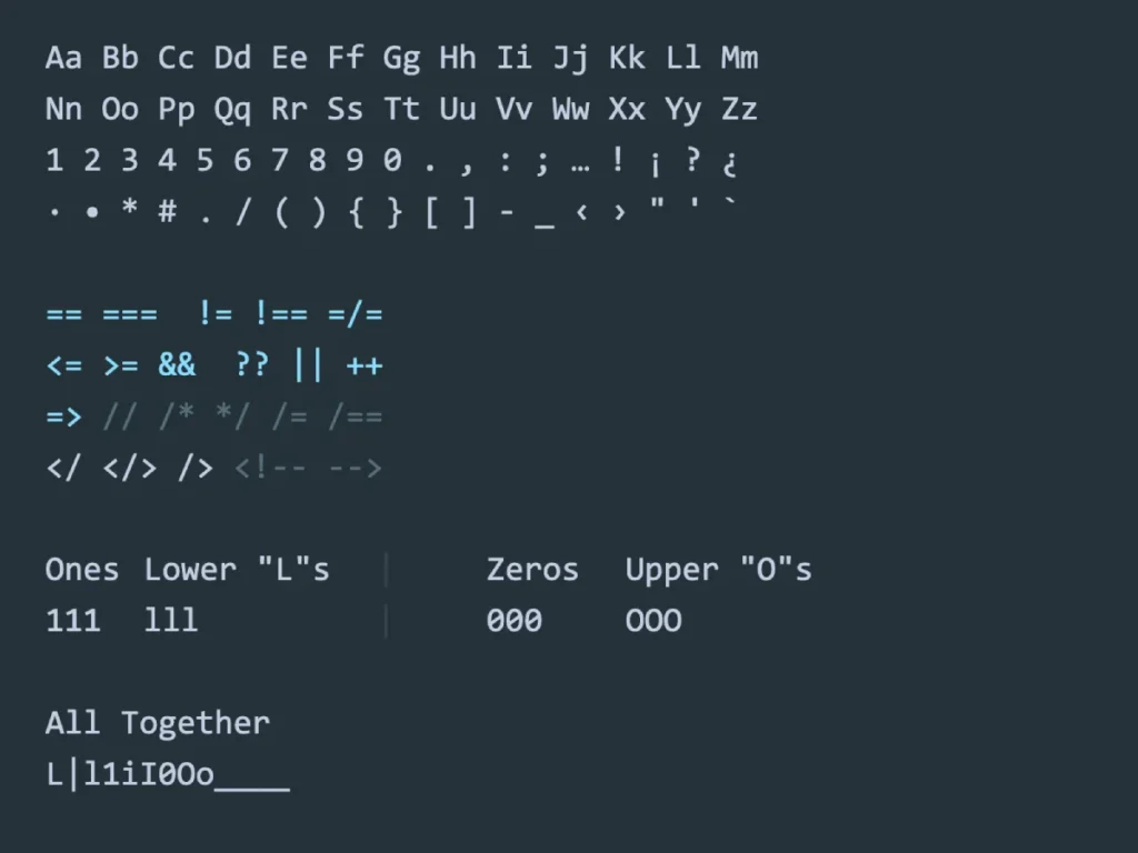 Most Professional Coding Font Consolas
