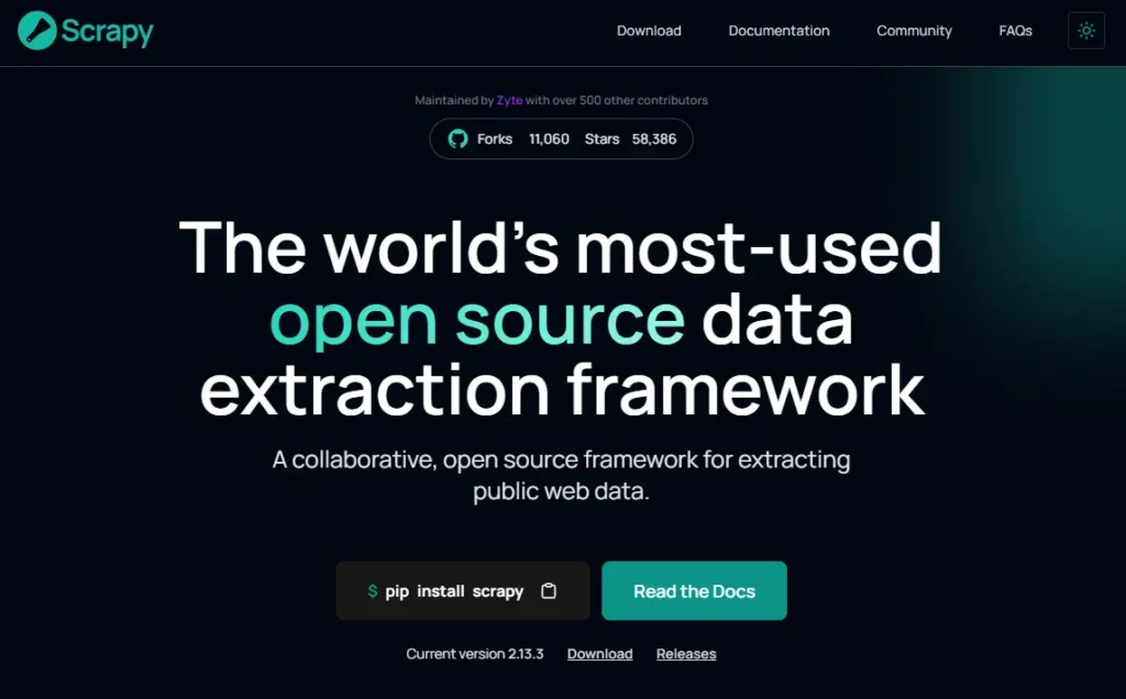 Scrapy Data Extraction Tool