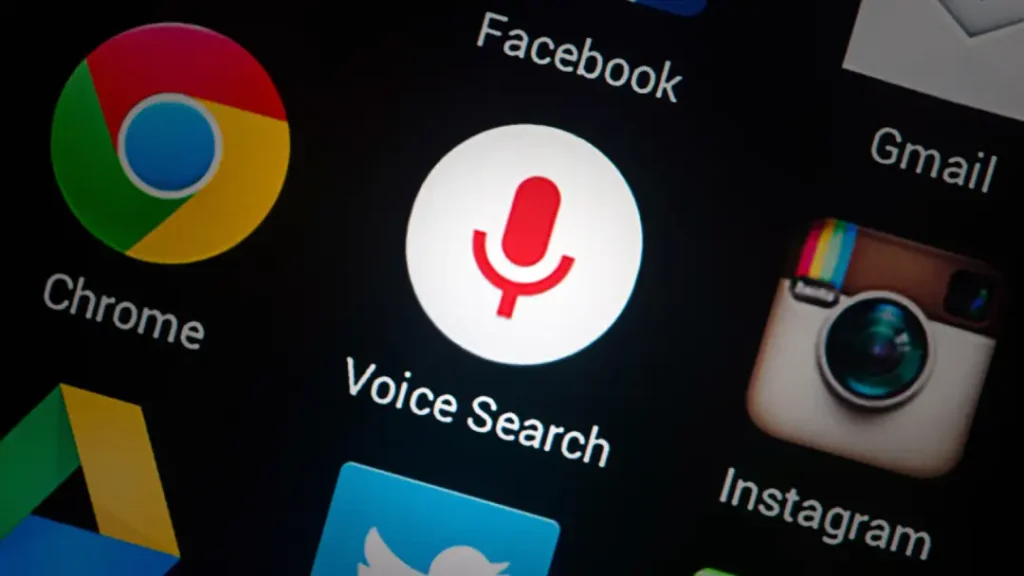 Google Voice Search Interface Design Example