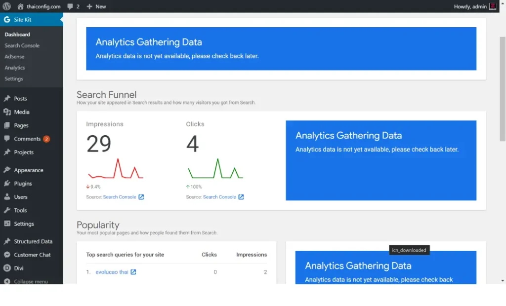 Google Site Kit Analytics Plugins