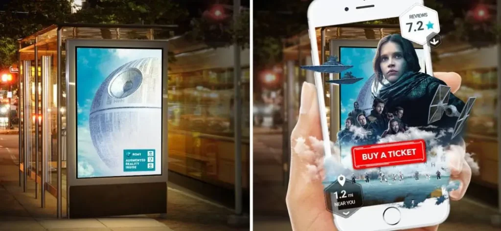 Augmented Reality Marketing Example For A Cinema