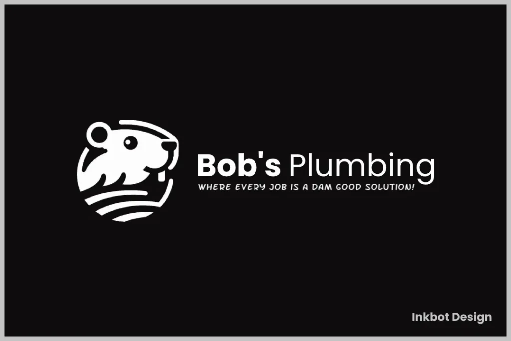 Beaver Logo Design For Bobs Plumbing Company