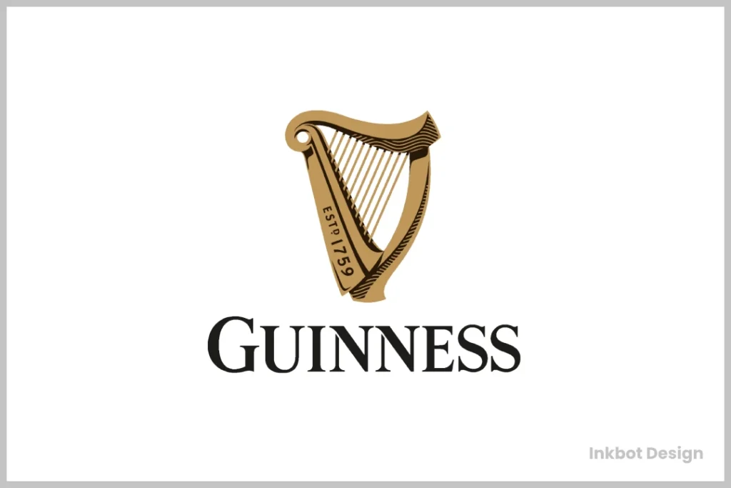 Guinness Logo Design Harp History