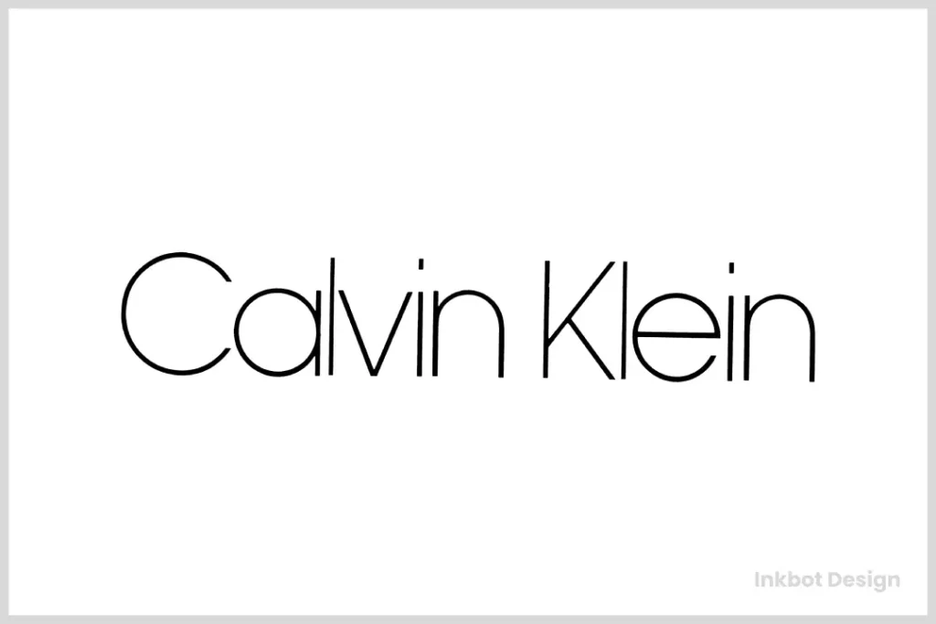 Original Calvin Klein Logo Design 1968