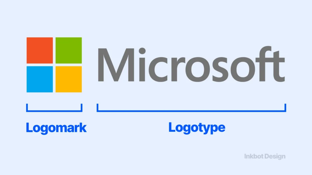 Logotype Vs Logomark Explained Microsoft Example