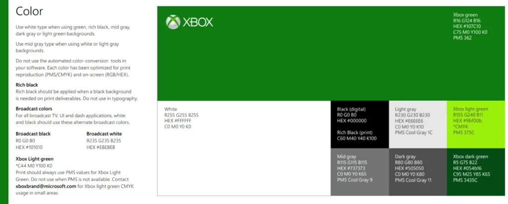 Xbox Brand Usage Guidelines