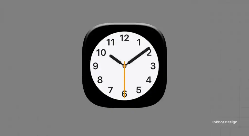 Apple Ios Icon Design Clock