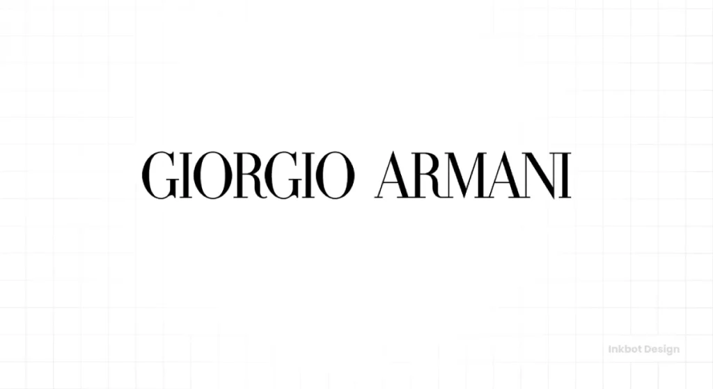 Giorgio Armani Logo Design Font