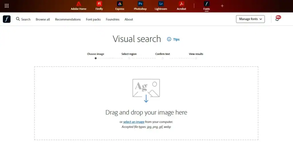 Adobe Fonts Visual Search