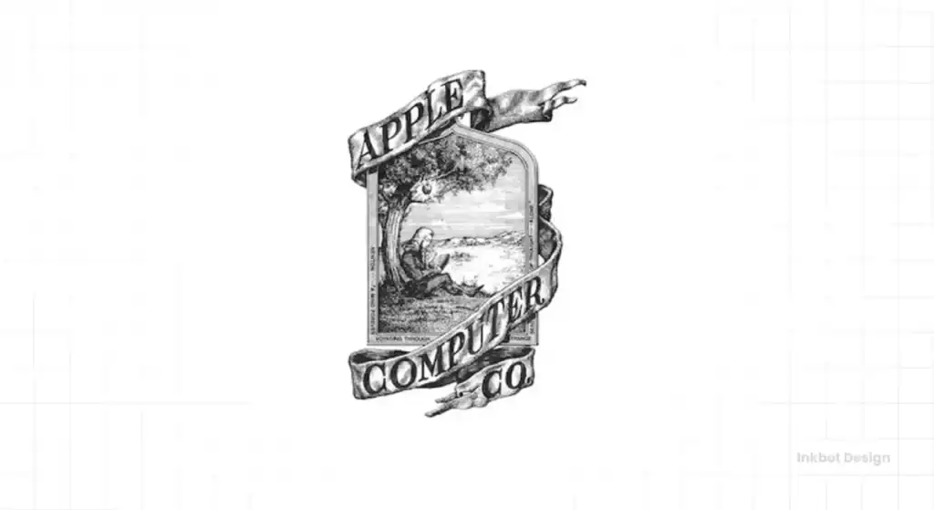 First Apple Logo Design 1976