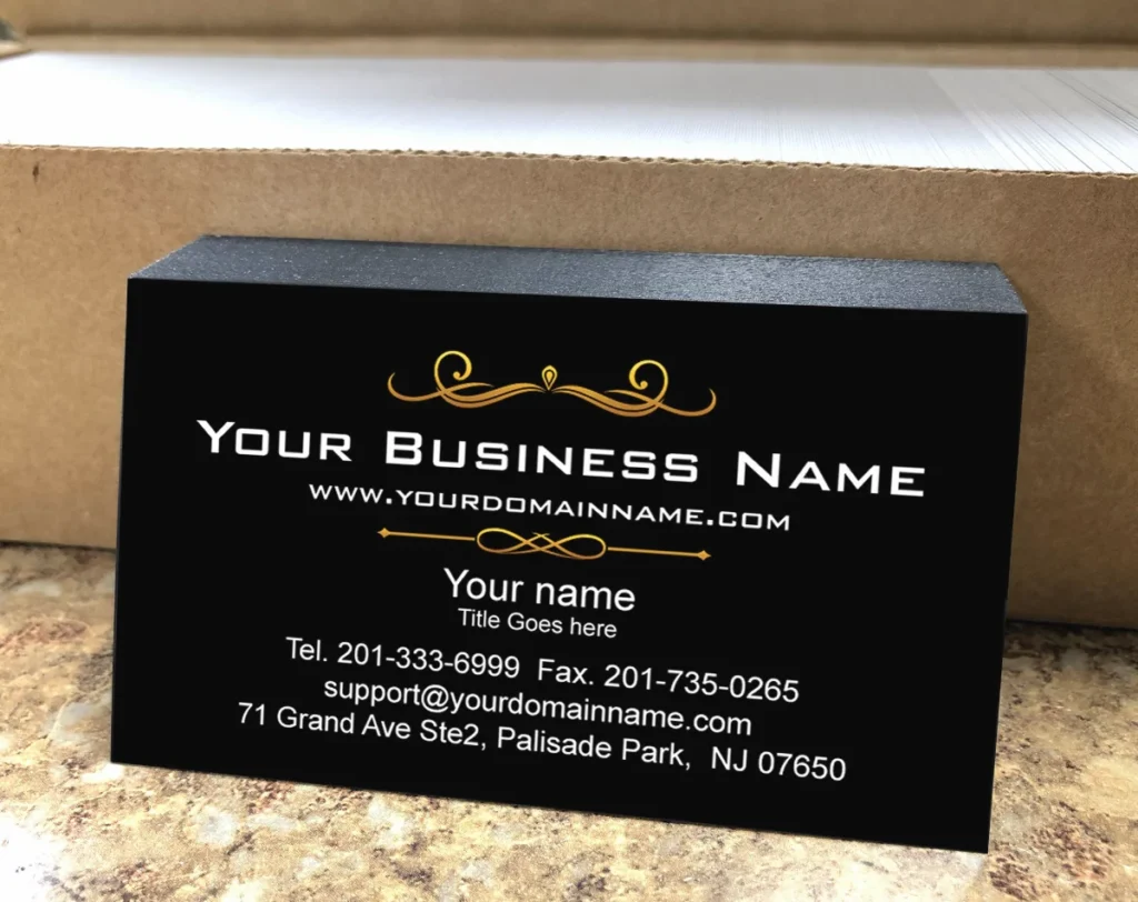 New Business Card Design Mistakes Text