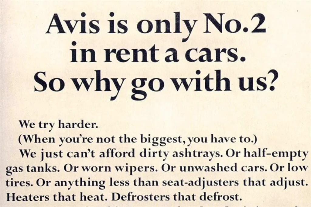 Avis We Try Harder 1962 Magazine Ads Example