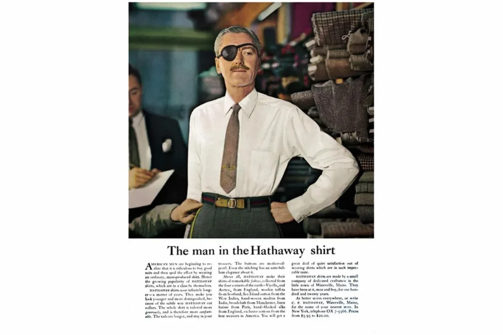 The Man In The Hathaway Shirt Magazine Ad