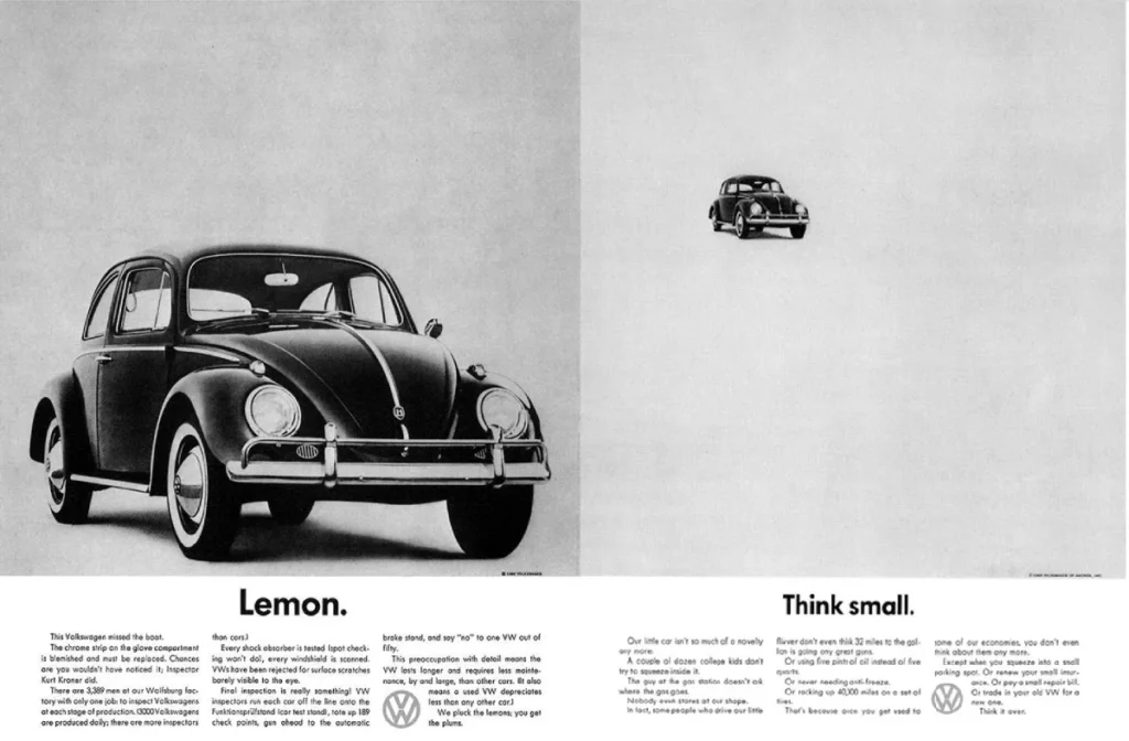 Volkswagen Think Small Lemon (1960S)