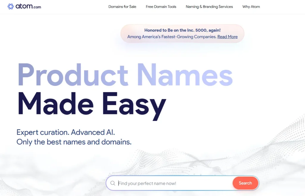 Business Name Generators Atom The 1 Domain Marketplace