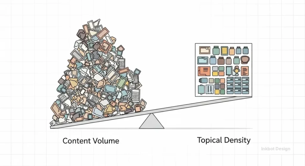 Content Pillars Content Volume Vs Topical Density